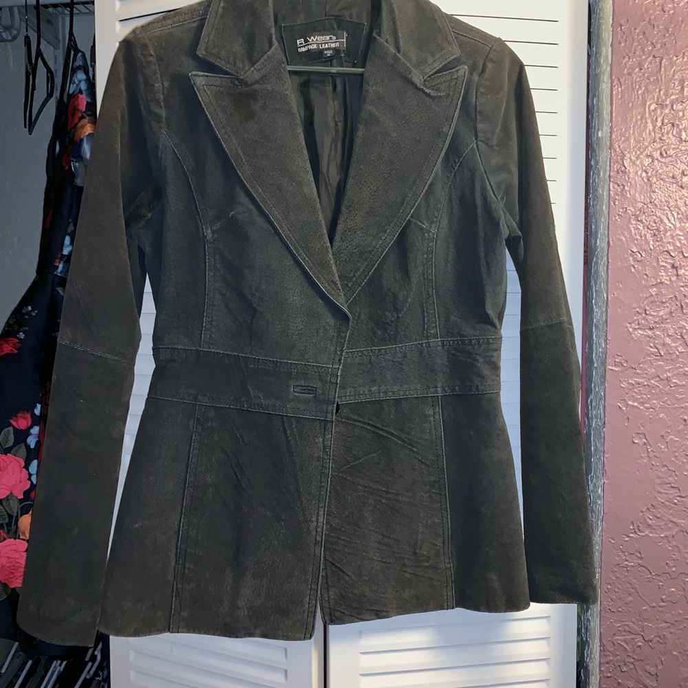 Black rampage leather jacket